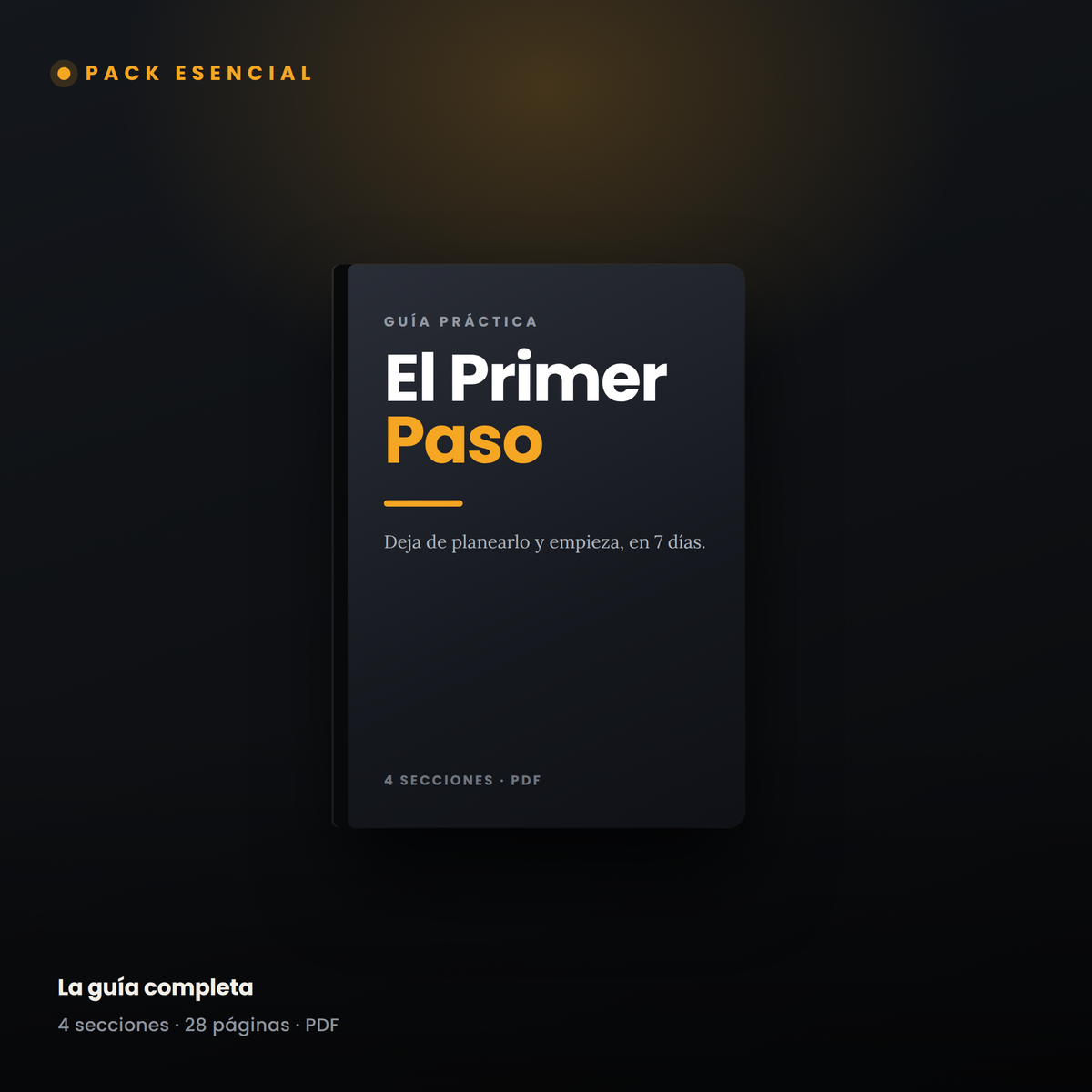 Pack Esencial de El Primer Paso: la guía digital de 4 secciones en PDF